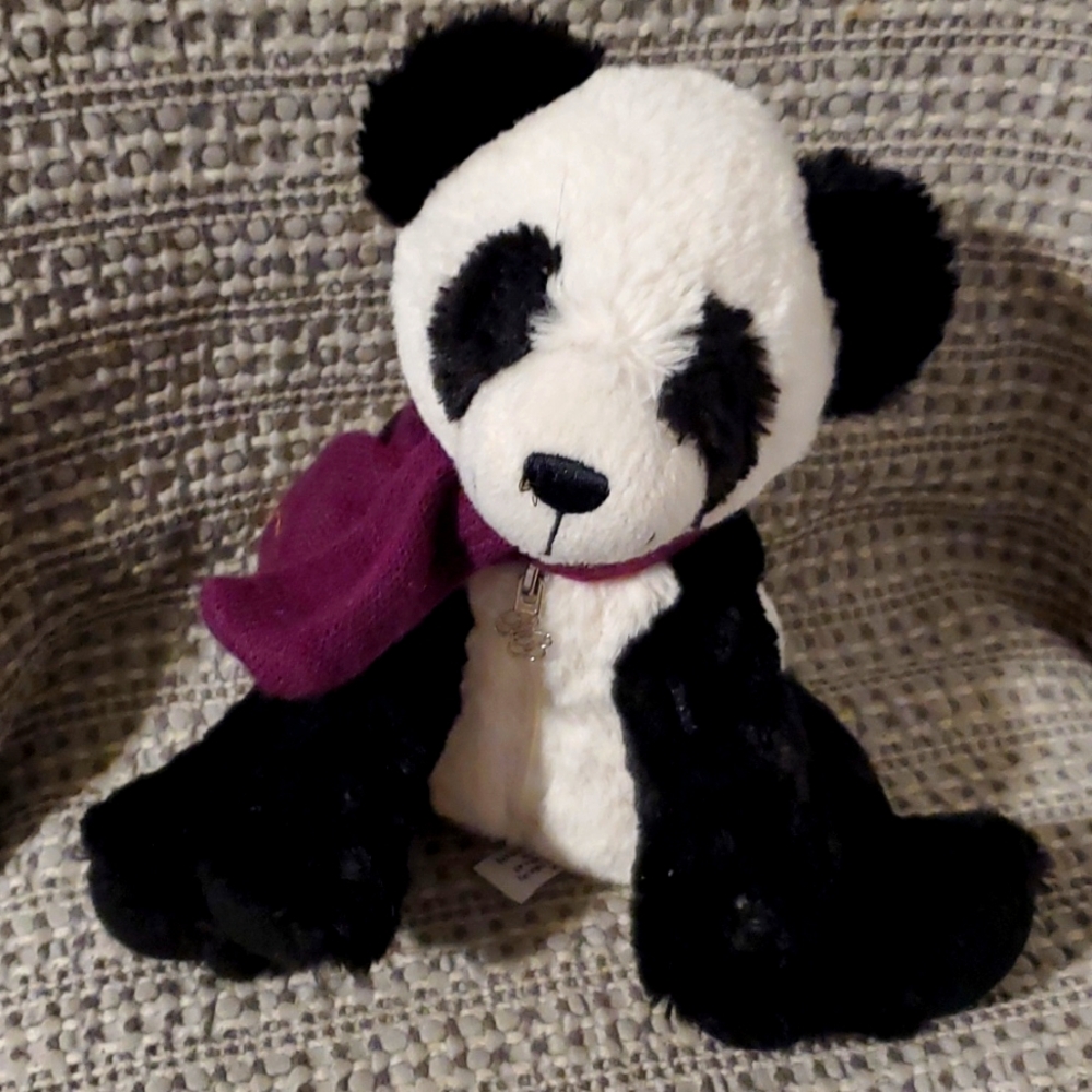 Ben Bridge BearSoft Plush w/Purple Scarf 10” Stuffed Animal Teddy Bear